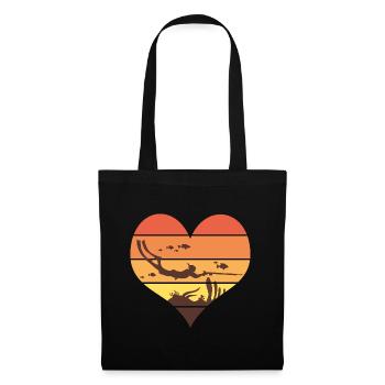 spearfishing love Gift sport club diving - Tote Bag - black - Front