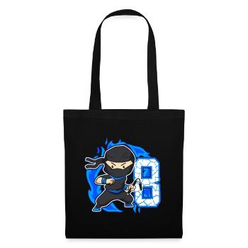 Ninja 8th Birthday Boy 8 years old Ninjas - Tote Bag - black - Front