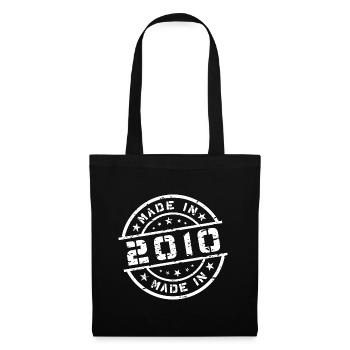Birth Year Birthday Born In - Made in 2010 - Tote Bag - black - Front