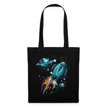 Rocket in space - Tote Bag - black - Front
