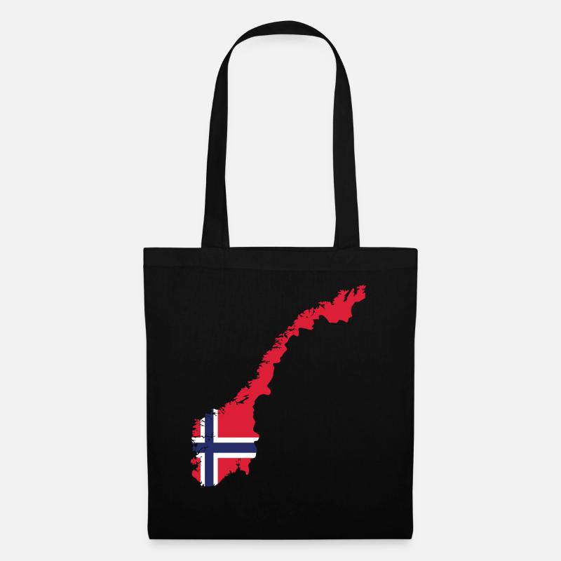 Norwegen Norweger Skandinavien - Stoffbeutel - Schwarz