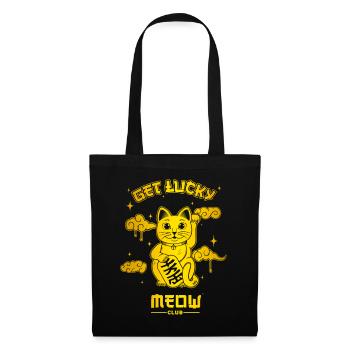 Lucky Cat - Tote Bag - black - Front