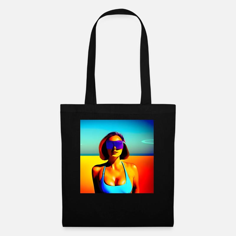 Last sun on Mars - Tote Bag - black