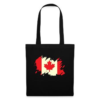 Canada flag maple maple leaf maple leaf holiday - Tote Bag - black - Front