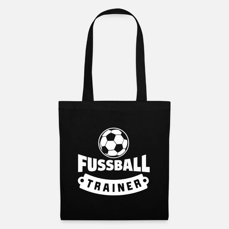 Fußball Retro Trainer - Stoffbeutel - Schwarz