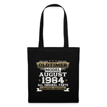 39th Birthday Man Oldtimer August Vintage 1984 - Sac en tissu - noir - Devant