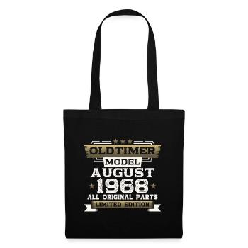 55th Birthday Man Oldtimer August Vintage 1968 - Tote Bag - black - Front