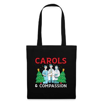 Noël des chants et de l’infirmière Compassion - Sac en tissu - noir - Devant