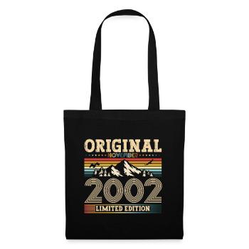 21e anniversaire Original Novembre Millésime 2002 - Sac en tissu - noir - Devant