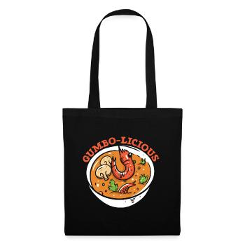 Gumbo Lovers Foodie Louisiane Manger Cuisine Cajun - Sac en tissu - noir - Devant