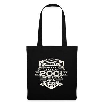 22nd Birthday Man Original July Vintage 2001 - Tote Bag - black - Front