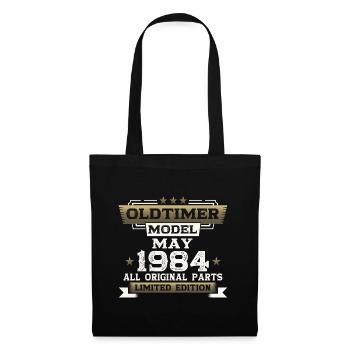 40th Birthday Man Vintage May Vintage 1984 - Tote Bag - black - Front