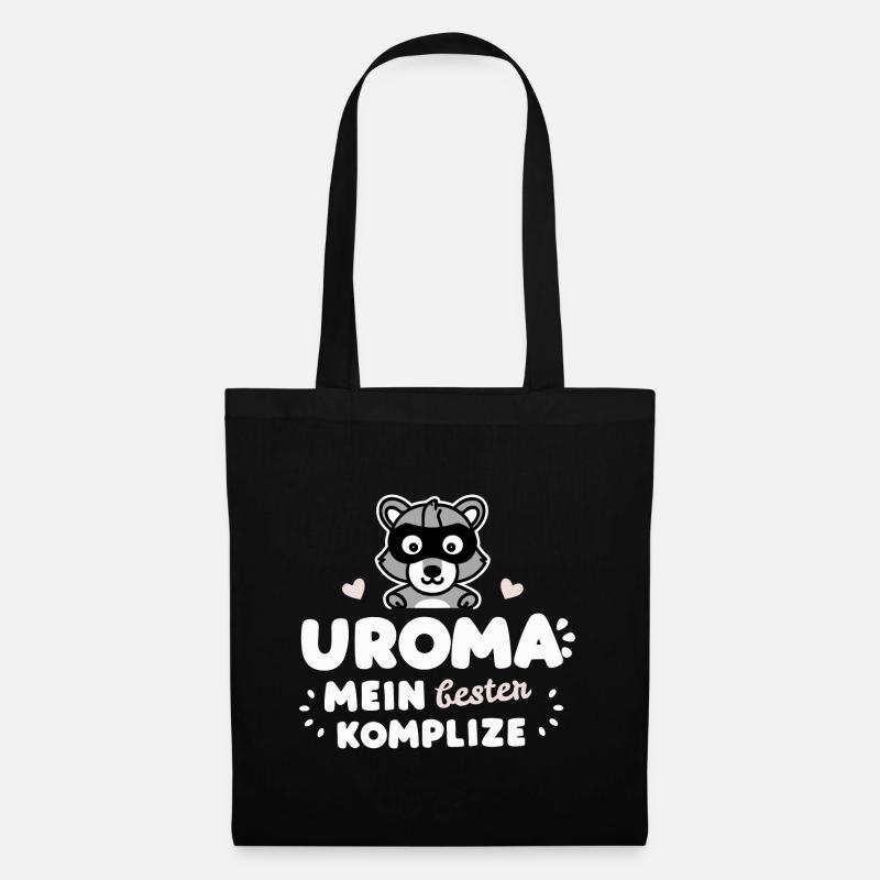 Uroma Komplize Geburtstag Urgroßmutter Muttertag - Stoffbeutel - Schwarz