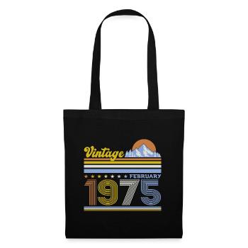 50th Birthday Gift Husband Original February 1975 - Tote Bag - black - Front