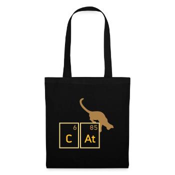 Cat (Calcium, Astat)(Katze) - Stoffbeutel - Schwarz - Vorne