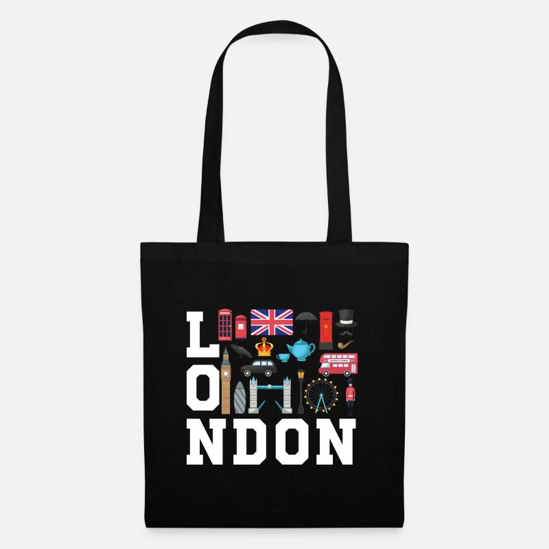 London England UK Great Britain - Tote Bag - black