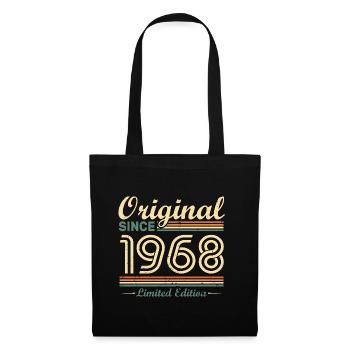 Original 1968 Vintage cadeau d'Anniversaire Rétro - Sac en tissu - noir - Devant