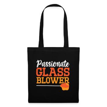 Souffleurs de verre passionnés Souffleurs de verre - Sac en tissu - noir - Devant