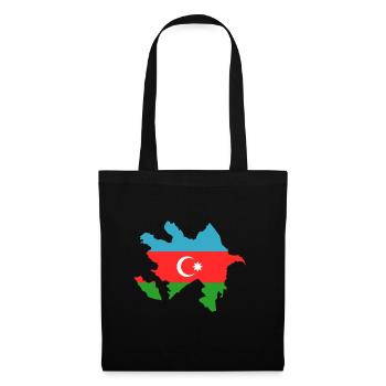 Azerbaijan as flag - Tote Bag - black - Front