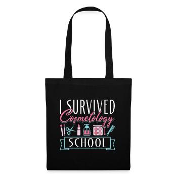 Cosmetologist I Survived - Stoffbeutel - Schwarz - Vorne