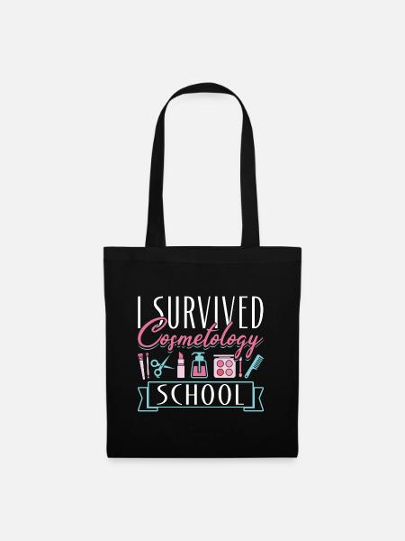 Cosmetologist I Survived - Stoffbeutel - Schwarz