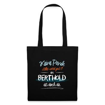 Berthold - Keine Panik. Alles wird gut - Stoffbeutel - Schwarz - Vorne