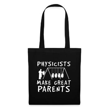 Physicist parents - Tote Bag - black - Front