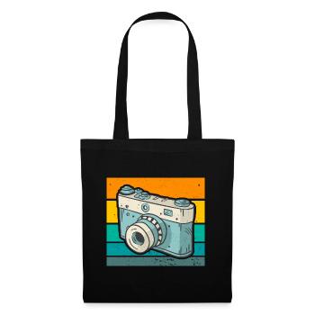Photography Camera Lens Retro - Stoffbeutel - Schwarz - Vorne