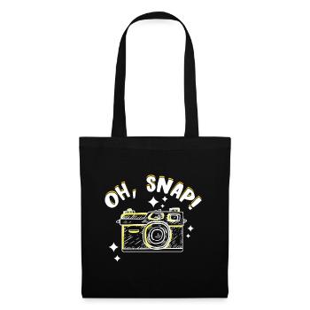 Photography Camera Lens Retro Snap - Stoffbeutel - Schwarz - Vorne