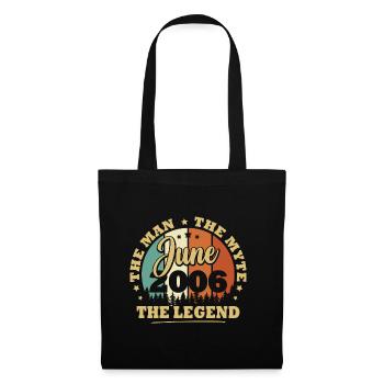Juin 2006, 17 Ans Anniversaire garçons et filles - Sac en tissu - noir - Devant