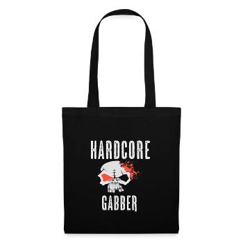 Hard-Core Gabber T-Shirt Hakuh merchandise - Stoffbeutel - Schwarz - Vorne