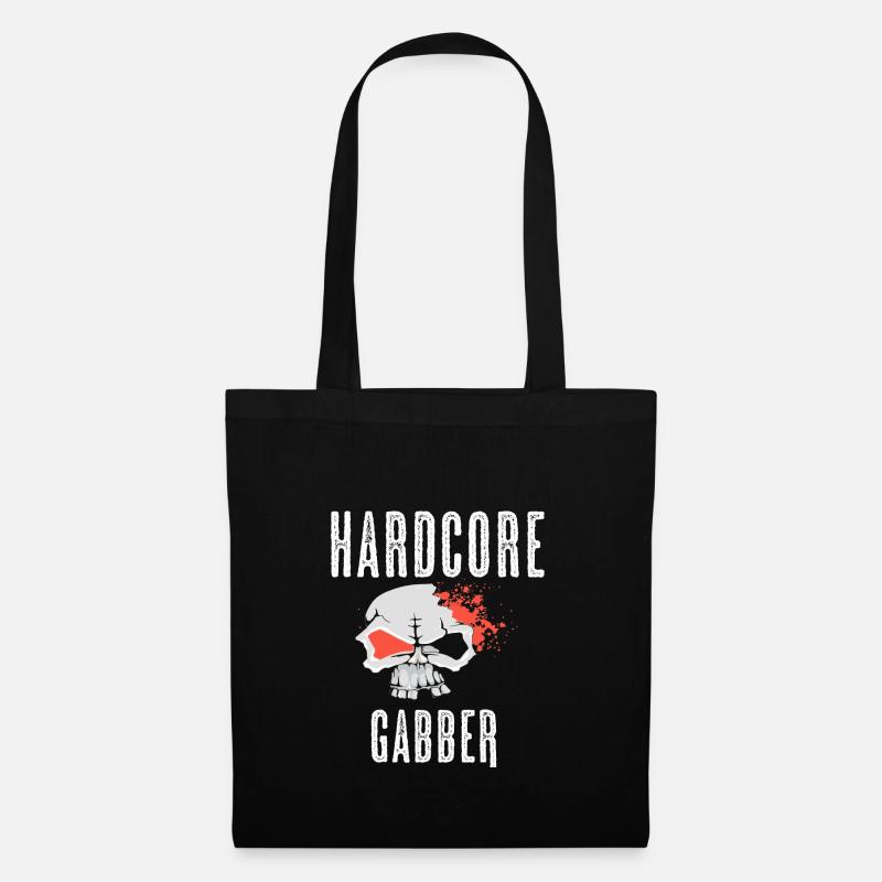 Hard-Core Gabber T-Shirt Hakuh merchandise - Stoffbeutel - Schwarz