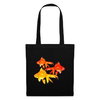 Colorful goldfish garden pond - Tote Bag - black - Front