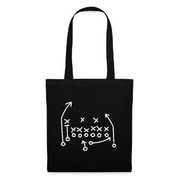 American Football - Stoffbeutel - Schwarz - Vorne