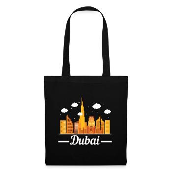 Dubai Vereinigte Arabische Emirate The Palm - Stoffbeutel - Schwarz - Vorne
