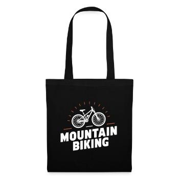 MTB Klassik Trail Abenteuer Radfahrer Outdoor - Stoffbeutel - Schwarz - Vorne