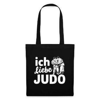 Ich Liebe Judo Kampfsport Fan Geschenkidee - Stoffbeutel - Schwarz - Vorne