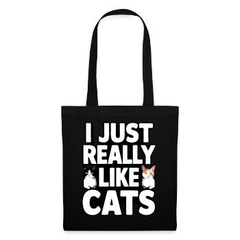 Chat Chats Amoureux Chat Propriétaire Chaton - Sac en tissu - noir - Devant