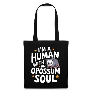 Opossum Possum Animal - Tote Bag - black - Front