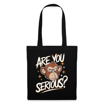 Monkey Monkey Animal Gorilla Chimpanzee - Tote Bag - black - Front