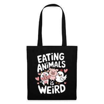 Végétarien Végétalien Végétarien Végétarien - Sac en tissu - noir - Devant