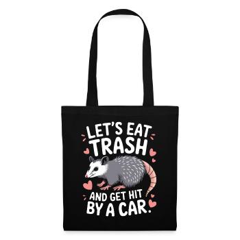 Opossum Possum Animal - Tote Bag - black - Front