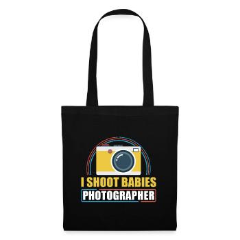 Photography Camera Lens I Shoot - Stoffbeutel - Schwarz - Vorne