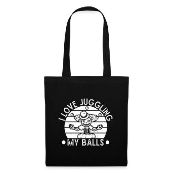 Circus Graphic I Love Juggling Balls Circus Gift - Tote Bag - black - Front