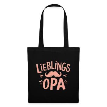 Lieblingsopa Geburtstag Geschenk Opa Vatertag - Stoffbeutel - Schwarz - Vorne