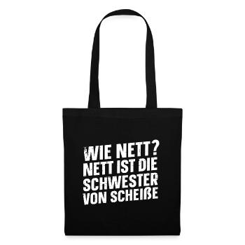 Sarcasm Saying Black Humor Funny Irony - Tote Bag - black - Front