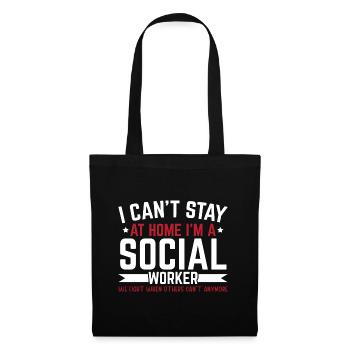 I am a social worker Job Profession Social Assistance - Tote Bag - black - Front