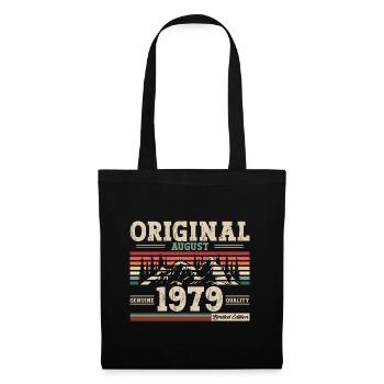 45e anniversaire Original août 1979 Né en 1979 - Sac en tissu - noir - Devant