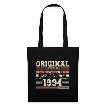 30. Geburtstag Original September 1994 Jahrgang 94 - Stoffbeutel - Schwarz - Vorne