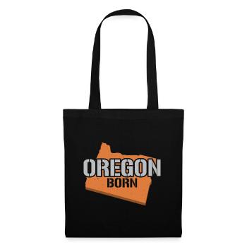 Oregon Né États-Unis État d’Amérique Voyage Oregonian - Sac en tissu - noir - Devant
